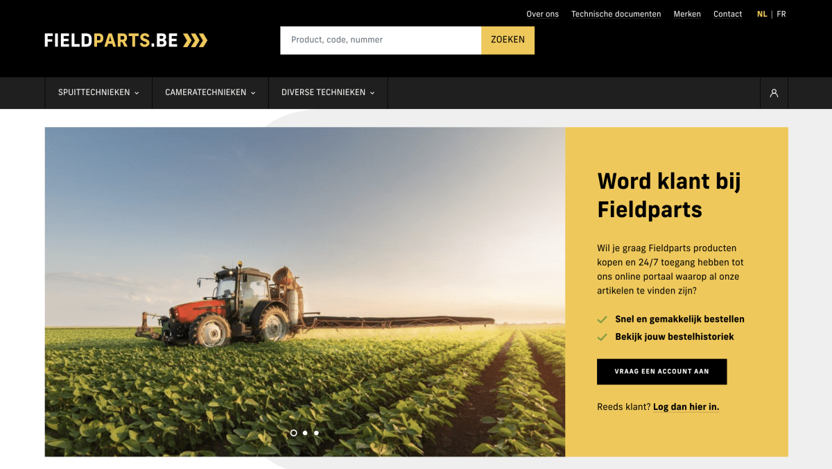 B2B bestelplatform gekoppeld met Carfac ERP